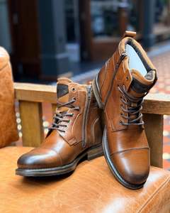 Wild Rhino | Lace-up / Zip-up Boots | Genuine Leather | Brown