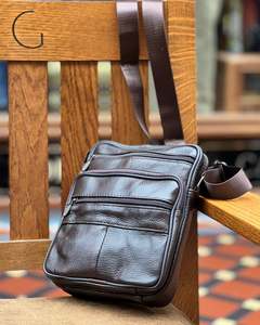 Genuine Leather | Man Bag | Small | Brown
