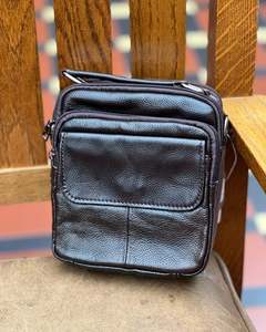 Genuine Leather | Man Bag | Small | Black