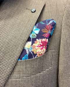 Parisian with Liberty | Pocket Square | Fine Egyptian Cotton | Floral