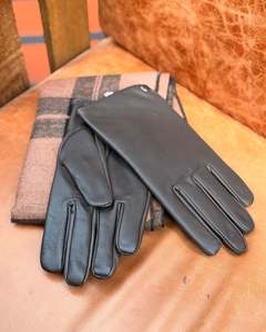 AUTN | Genuine Leather Gloves | Dark Brown
