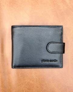 Pierre Cardin | Genuine Leather Tab Wallet | Black