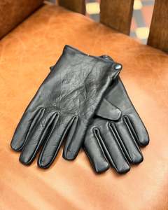 AUTN | Genuine Leather Gloves | Black
