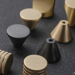Handles: Brass Cabinet Knob Type C