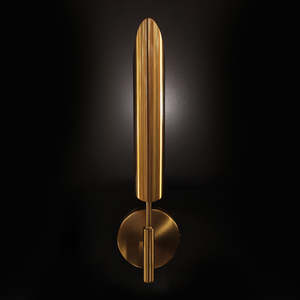 Feather Brass Wall Light