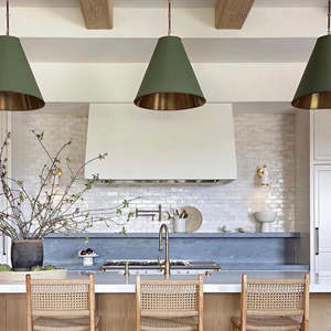 Monaco Brass Pendant - Green