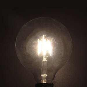 Nz Stocked: G125 Filament 4W 2700K LED E27 Light Bulb