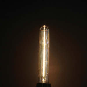 Nz Stocked: T185 Amber Glass Straight Filament 4W 2200K LED Dimmable E27 Light Bulb