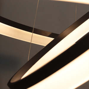 Nz Stocked: Halo Frost Pendant - Medium Two Ring