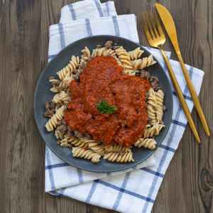 Meals: Fusilli Bolognese - Muscle Chow