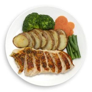 Meals: Free Range Chicken Breast with Potato and Mixed Vegetables - Muscle Chow