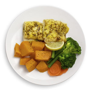 Meals: White Fish and Pumpkin with Mixed Vegetables - Muscle Chow