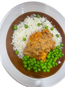 Meals: Satay Chicken with Basmati Rice and Peas - Muscle Chow