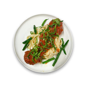 Meals: MEATBALL WITH WHOLEMEAL SPAGHETTI - Muscle Chow