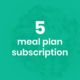 5 Standard Meal Plan - Weekly Subscription - Muscle Chow