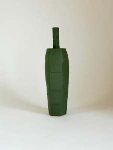 32. TALL DARK GREEN VASE