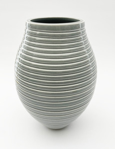 John Parker: #25-30 GREY GROOVED VESSEL
