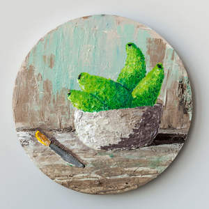 Bernie Winkels: STILL LIFE AVOCADOS WITH MURDER WEAPON