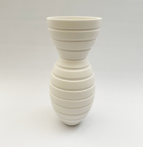 Formal Roots: #15 MATT WHITE RIDGED VESSEL