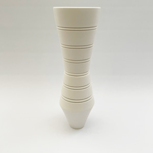#11 MATT WHITE GROOVED VESSEL
