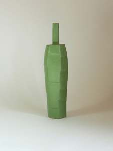 Annette Bull 1: 27. TALL LIME GREEN VASE
