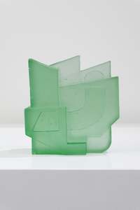 Levi Hawken: SOLV CUBE NO. 4 LAGOON GLASS