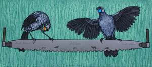 THE KOKAKO'S LAMENT - WOODCUT