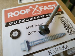 Products: New Karaka 6mm x 65mm Rooffast Hex Screw (500) Musgroves