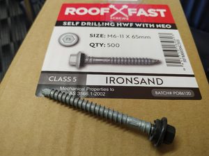 Ironsand 6 x 65mm Rooffast HWF Neo Dual Point Screws Musgroves