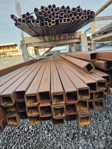 Box Black Steel 35x35x4000mm Musgroves