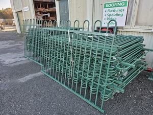 Products: Green Metal Pool / Fence Section Musgroves