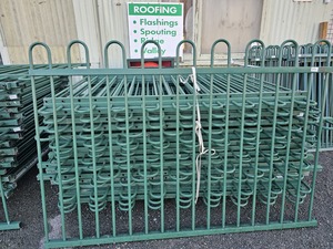 Green Metal Pool / Fence Section Musgroves