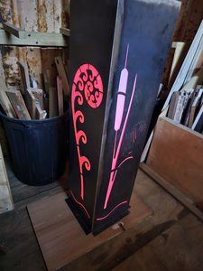 Products: Corten Solar Lantern Large with colour Lights Musgroves