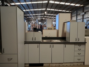 Products: Pale Blue Galley Style Kitchen Musgroves