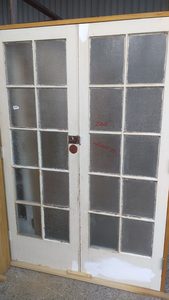 External Painted 10 Pane Colonial French Door Musgroves