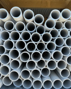 PVC / Plastic Pipe NEW 50mm (5 Metres Lengths) Musgroves