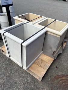 Natural & Coloured Large Square Planter Musgroves