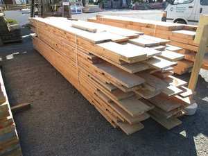 Products: Macrocarpa 200x25mm Untreated New Timber Musgroves