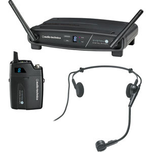 Audio-Technica ATW-1101/H System 10 Digital Wireless Headworn Dynamic Microphone&hellip;