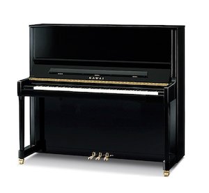 Acoustic Pianos: Kawai NS10 124cm Upright Piano Black
