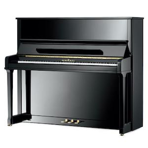 Acoustic Pianos: Schimmel Classic 126T Upright Piano - Ebony Polish