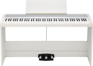 Korg B2SP Digital Piano White w/ Triple pedal & Stand