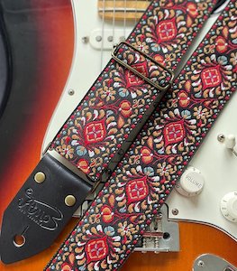 Atmos Nz Guitar Straps: Atmos The Tribute Guitar Strap Black Leather