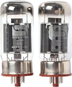 Svetlana 6550C Valve Matched Pair
