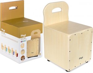 Stagg Kid Cajon with EasyGo Backrest – Natural