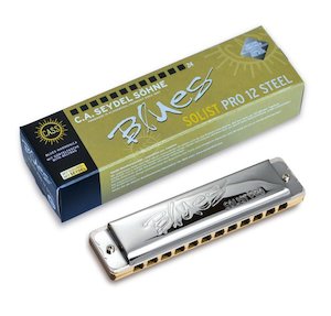 C.A. Seydel Solist Pro 12 Steel Solo Harmonica - C