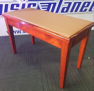 Samick BS15 Piano Bench with Vinyl Top - Walnut