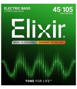 Elixir: Elixir Nanoweb Bass 4 String Medium 045-105