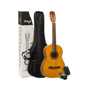 Guitars: Stagg SCL50 3/4 Classical Guitar Package - Natural