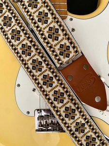 Atmos Crossroads Guitar Strap Brown Leather